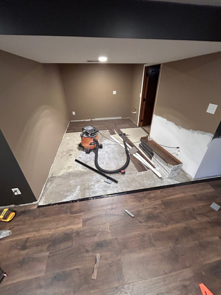 Grandville MI flooring, Grand Rapids MI flooring before picture