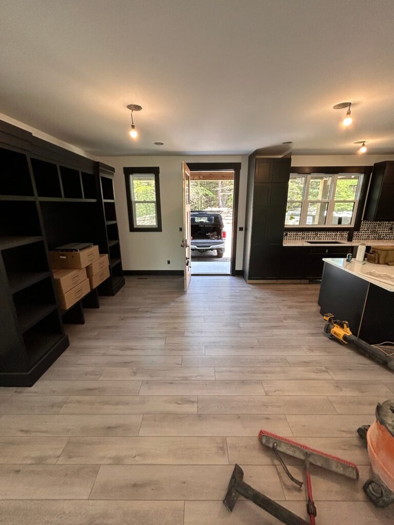 LVP  Luxury Vinyl Plank Flooring grand rapids great room flooring grand rapids after picture