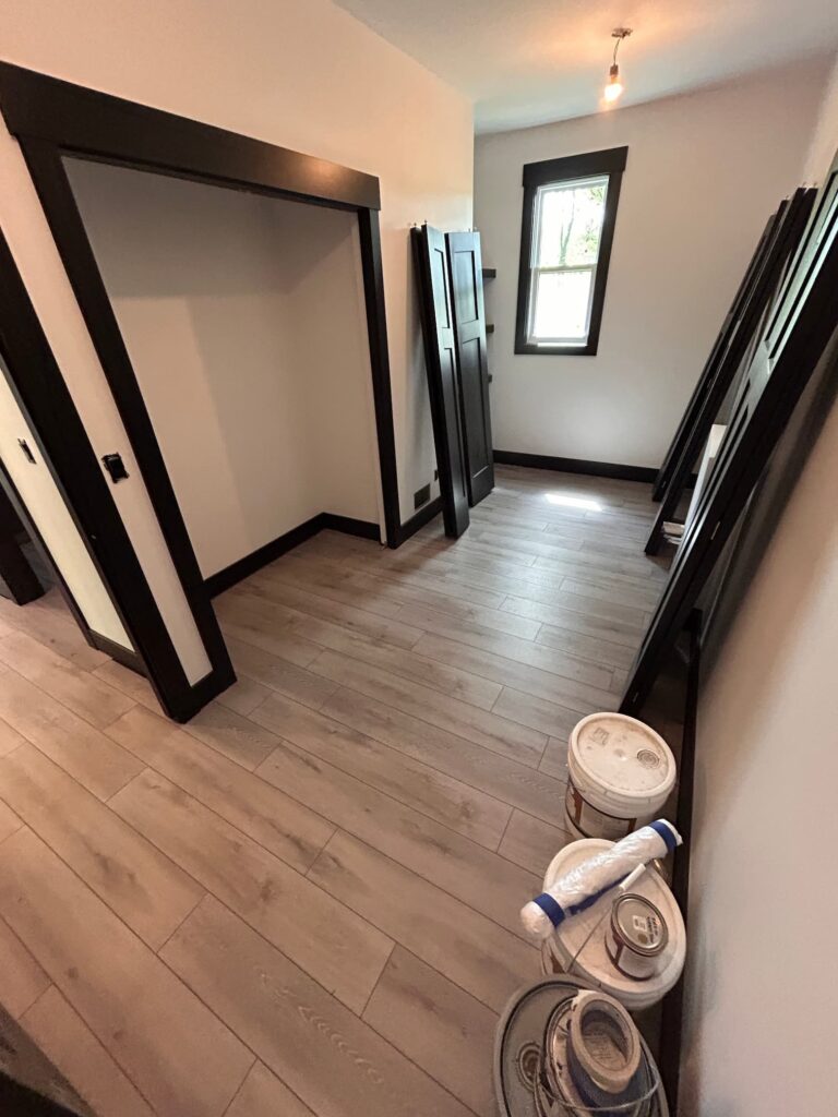 LVP hallway flooring grand rapids after picture