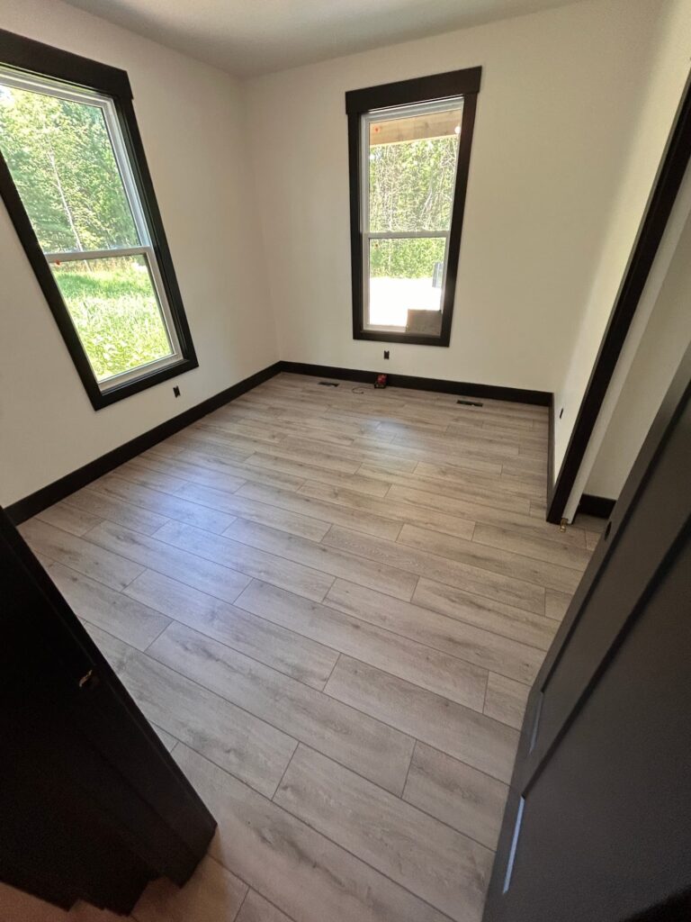 LVP living room flooring Grand Rapids after picture