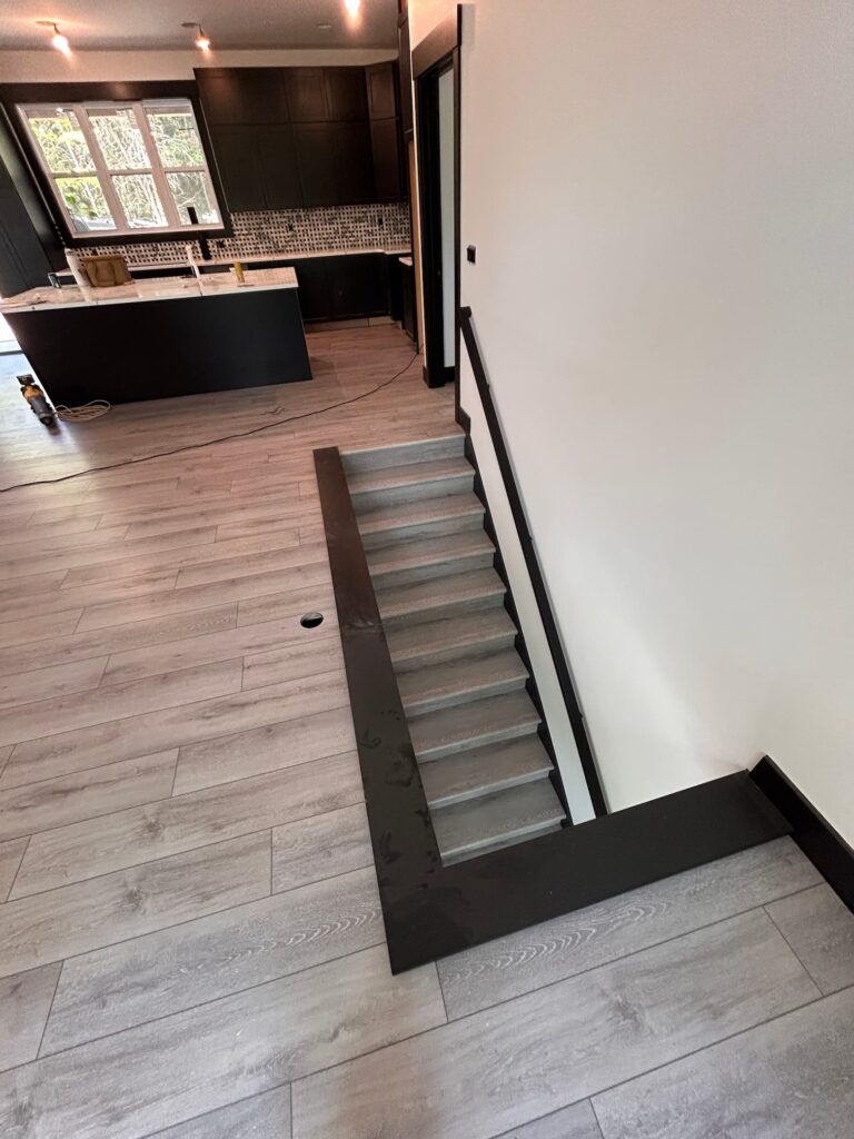 LVP stairs flooring grand rapids after picture