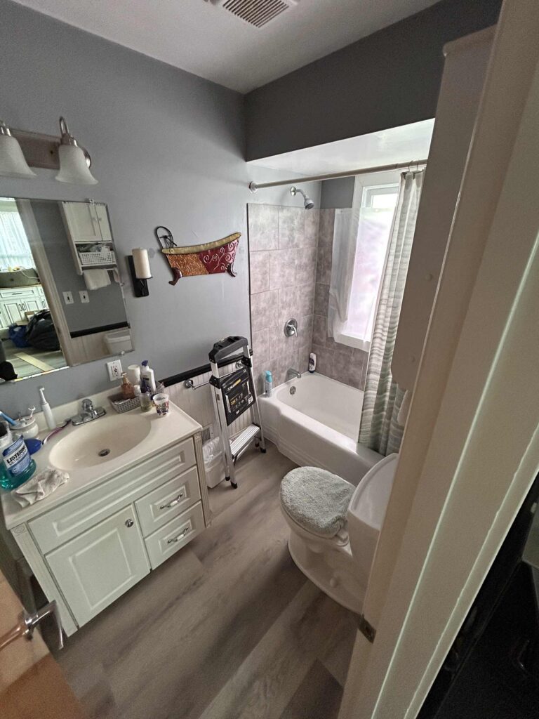 bathroom fooring grand rapids after picture