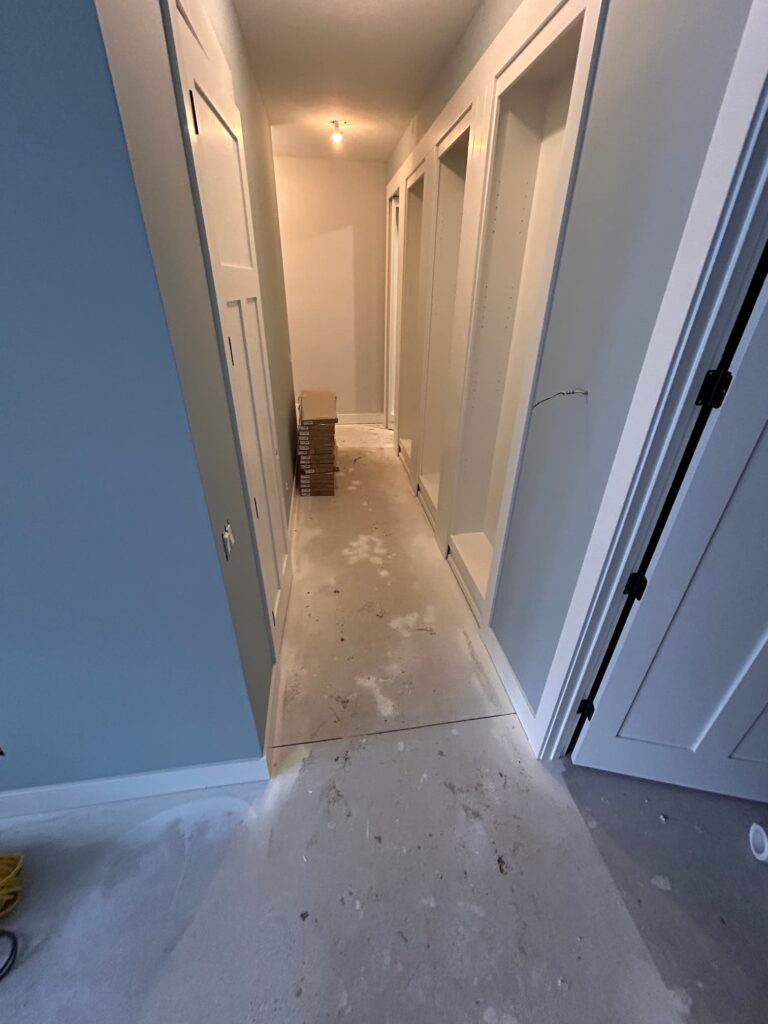 hallway hard wood flooring grand rapids before picture