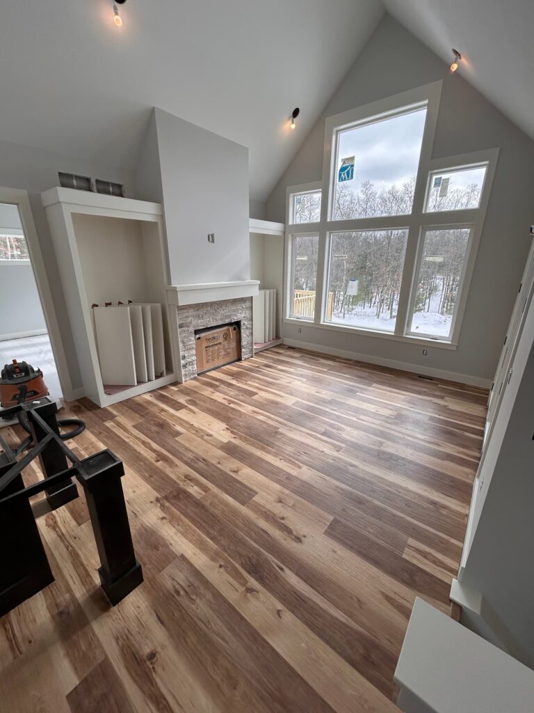 living room hard wood flooring grand rapids after picture